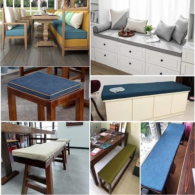 Bank Kussen Binnen/Outdoor Tuin 2/3 Zitting Bank Kussen Seat Pad Wasbaar Non Slip Patio Keuken Bank Bank Kussen(Color:#18,Size:100x30x5cm)