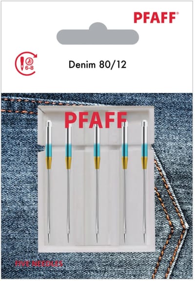 Pfaff Denim 80 (5 stuks) Naalden