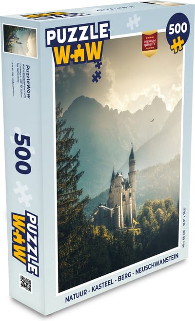 Puzzel Natuur - Kasteel - Berg - Neuschwanstein - Legpuzzel - Puzzel 500 stukjes