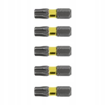Hogert Torx T25 Slagmoerbit 25 mm 1/4" - 5 stuks