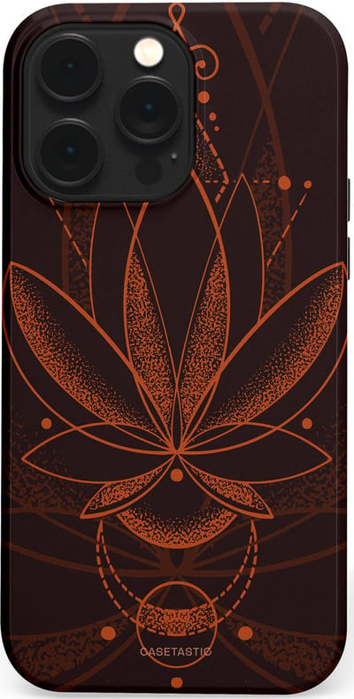 Casetastic Hoesje Geschikt voor Apple iPhone 14 Pro Max Magsafe - Stijlvolle Beschermende Duo-layer Case - Lotus Groei