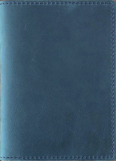 Paspoorthouder, Kaarthoude,Travel Wallet, Leer – Blauw