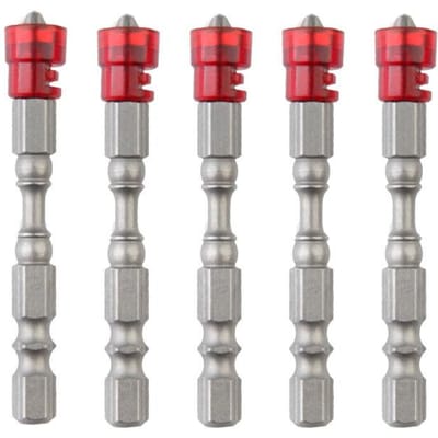 8 Pièces Embout de Tournevis Croix Magnétique Antidérapant Carbure 6,2 mm Large S2 Jeu d'Embouts de Tournevis