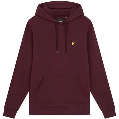 Capuchon sweaters Lyle &amp; Scott ML1139V BRUSHED BACK HOODIE-Z562 BURGUNDY