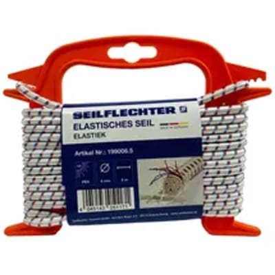 Seilflechter Elastiek Latex/polyester Wit – 6 Mm X 5 M Op Rol