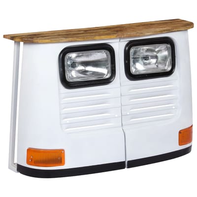 vidaXL - Dressoir - vrachtwagen - massief - mangohout - wit
