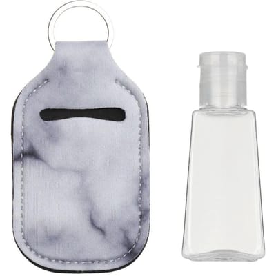 Kleine Handdesinfectie Flesjes 30ml Handig Reizen Siliconen Cosmetica Douchegel Flesjes Navulbare Flesjes met Sleutelhanger Houder