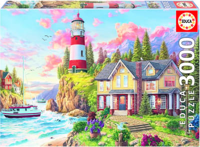 Educa puzzel vuurtoren oceaan 3000 stukjes - legpuzzel.