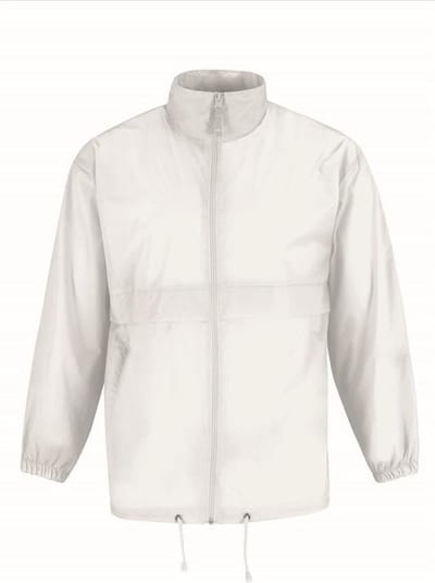 Windjas/regenjas voor heren wit  maat M
