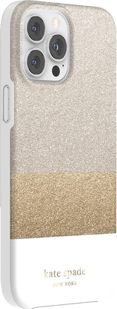 Kate Spade Glitter Block Protective Hardshell iPhone 12 & 13 Pro Max Back Cover