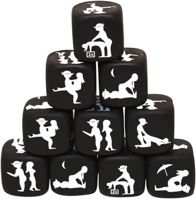 Erotische Dobbelsteen Zwart – Sexy Love Dice – Spannend Spel voor Koppels 1 Stuk