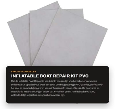 Dailygoods- Reparatiepatches Set van 3 - PVC Waterdicht - Geschikt voor Opblaasbare Boten - Duurzaam - Gemakkelijk te Gebruiken - Diverse Kleuren - Reparatiekit