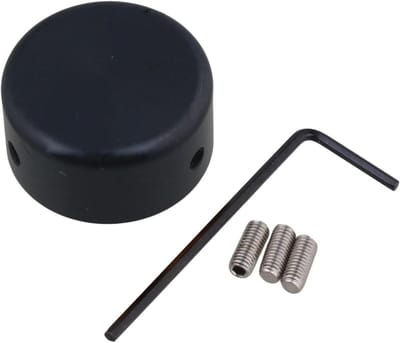 Pedaal Voet Caps - Gitaar Pedaal Bescherming - Muziek Maken - Aluminium Legering - 24 mm - Zwart