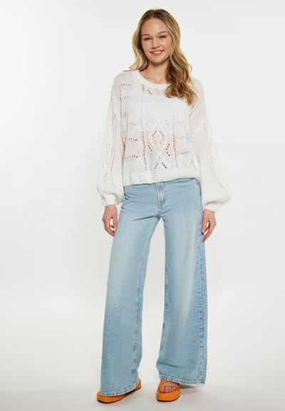Mymo Jumper Dames wit