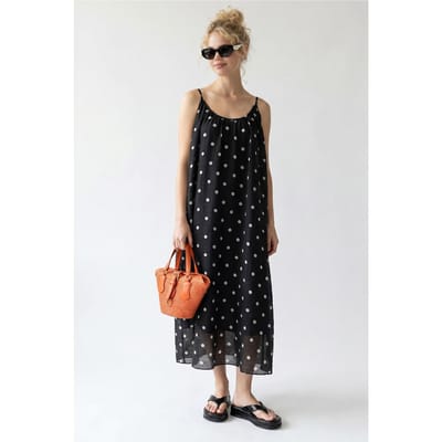 Polkadot A-Lijn Maxi Jurk