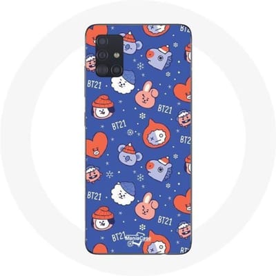 Coque pour Samsung Galaxy A71 BTS Bangtan Sonyeondan BT21 Noël 2023