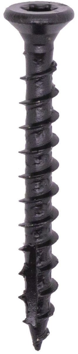 Woodies Ultimate scharnierschroef 4,5x40 - platkop - T20 - shield - zwart - 61846378 (Per 200 stuks)