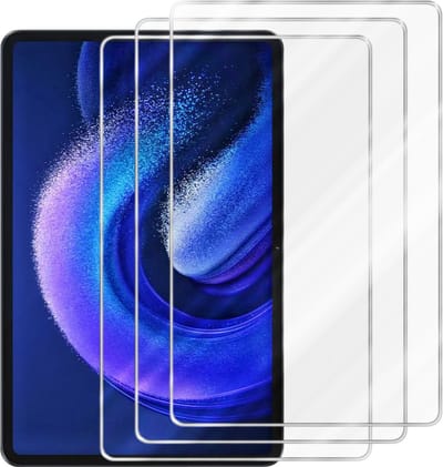 Cadorabo 3x Screenprotector geschikt voor Xiaomi Pad 6 Pro in KRISTALHELDER - Getemperd Pantser Film (Tempered) Display beschermend glas in 9H hardheid met 3D Touch