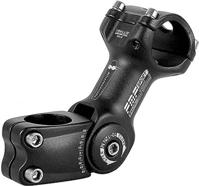 Dailygoods- Fietsstuurpen Verstelbaar ± 60 Graden - Stuurverhoger - Fietsstuurverlenger - Mountainbike/Racefiets - 110 mm Lengte - Aluminiumlegering