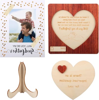 Unieke Geschenkdoos voor Peetouders - Persoonlijke Voorstelkaarten en Aankondigingen voor Peetvaders en Peetmoeders
