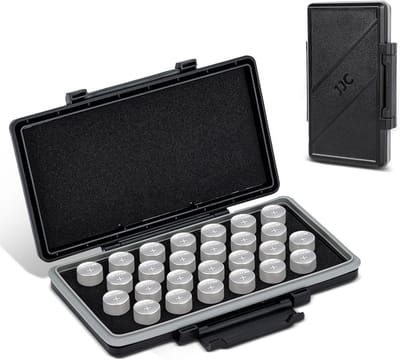 Batterij Opbergdoos - Batterijhouder - Batterijen Beschermen - Harde Bescherming - 13 x 8 cm - Zwart