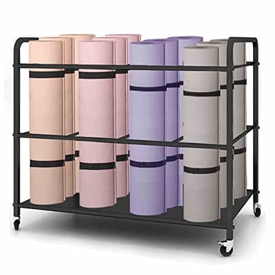 Yogamat Opbergrek met Wielen - Fitness Organizer voor Thuis en Gym