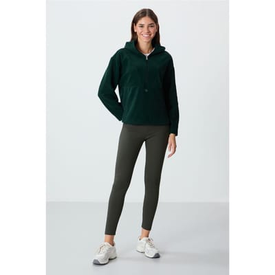 Oversized Pluche Half-rits Hoodie