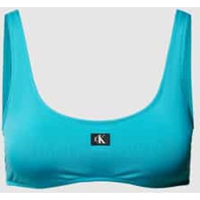 Bikinitop met labelbadge, model 'MONOGRAM'
