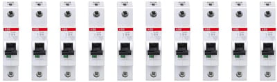Compacte 16A 1-polige 6kA Inbouw Automaten - 10 stuks