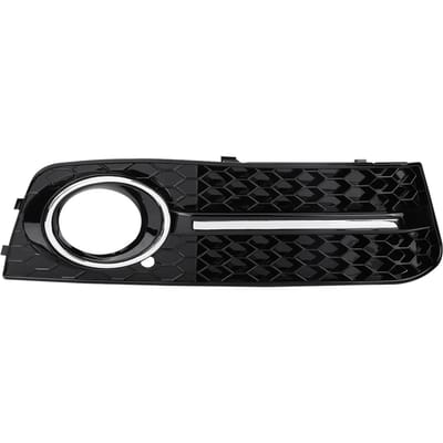 Chroom Glanzende Mistlampkappen Grilles Voorgrille Geschikt voor A4S4 B8 09?12 black