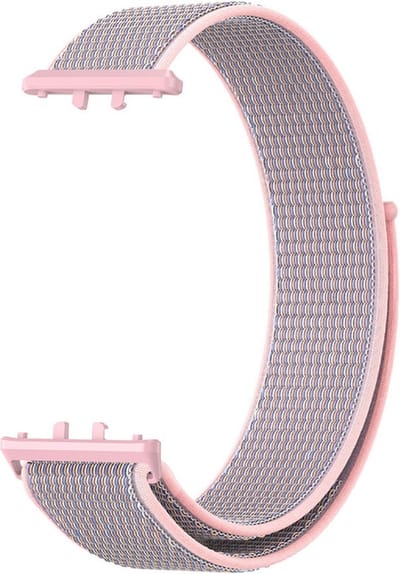 Nylon bandje - geschikt voor Samsung Galaxy Fit 3 - roze