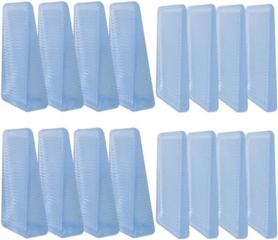Meubel Niveau Wiggen - 16 Stuks Met 2 Hoogtes - Flexibele En Stapelbare Levelers Voor Toiletten, Deuren En Tafel Stabilisatie