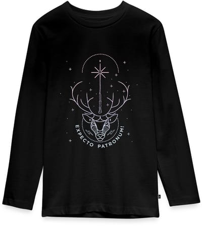 Harry Potter Hert Patronus Expecto Patronum Premium T-Shirt Tiener Lang