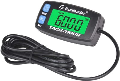Digitale Toerenteller met Backlight - Oplaadbare Toerenmeter voor Grasmaaier, Generator, en Motorfiets