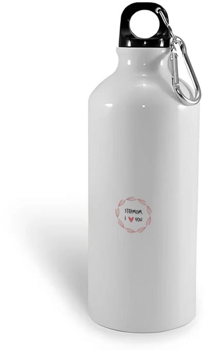 Hacebo® - stepmom I love you waterfles - Mama - de liefste stiefmoeder - Moeder cadeautjes - moederdag - verjaardagscadeau - verjaardag - cadeau - geschenk - kado - gift - moeder artikelen - water fles - 400ML