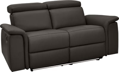 Pareli-Sofa 2-zits - Handmatig - Bruin PU Leer