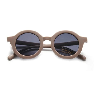 Kinder Zonnebril - UV400 | Rond - Retro - Vintage | Bruin | 2-6 jaar | Kinderzonnebril - Bo & Mila