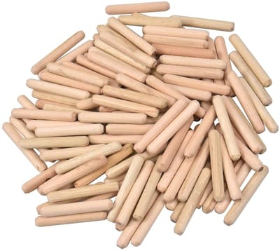 Onzichtbare Houtpluggen voor Doe-Het-Zelf Meubels en Amateur Houtbewerkers - 6mm x 40mm Beukenhout Pluggen voor Perfecte Afwerking