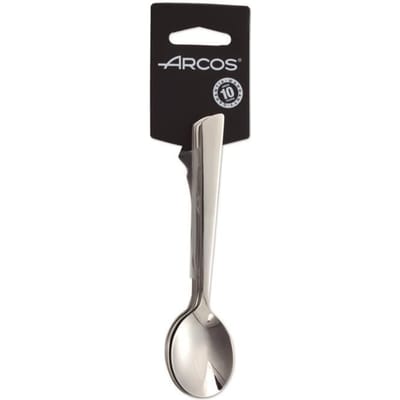 Set koffielepels Arcos Tuscany 574200 monobloc uit één stuk roestvrij staal 18/10, 6 stuks en een blad van 14 cm op