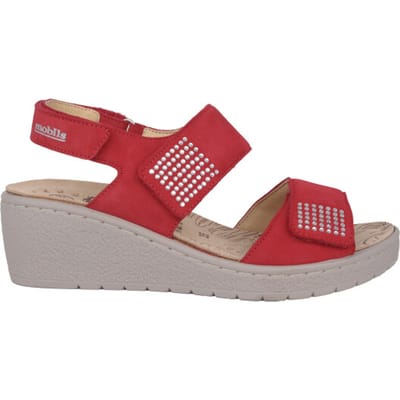Mephisto Pam spark - dames sandaal - Rood - maat 35 (EU) 2.5 (UK)