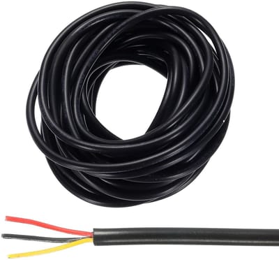Elektrisch Snoer 3-aderig Zwart 4.5m voor LED Verlichting en Laagspanning Toepassingen