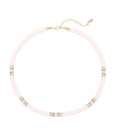 Ketting | Gekleurd | Roze