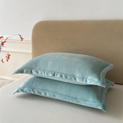 Effen Kleur Kussensloop Fluwelen Kussensloop 48x74cm Kussensloop Rechthoekige Sierkussenhoes 2 stuks Warme Kussenslopen 2 pillowcase 48x74cm