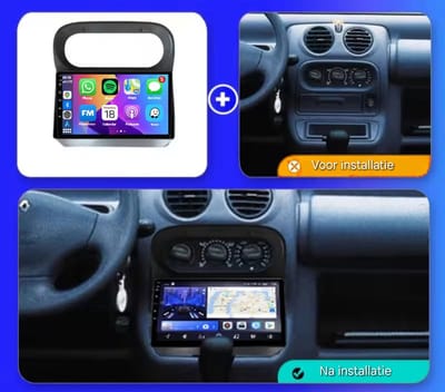 Autoradio 2/32GB met Carplay en Android auto | Geschikt voor Renault Twingo 2005-2013 | Radio scherm met Navigatie | 2005 2006 2007 2008 2009 2010 2011 2012 2013