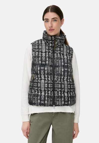 camel active Gewatteerd vest met tweewegrits - Maat womenswear-34 - Skyline