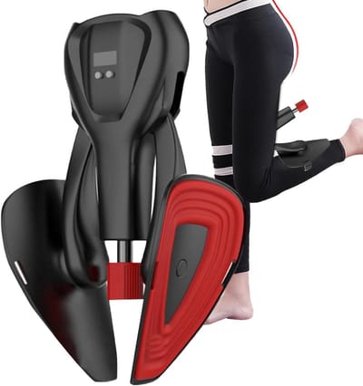 Dijtrainer - Bekkenbodemtrainer Beenmachine - Spierkracht Opbouwen - Verstelbare Weerstand - 0-50 kg - Zwart