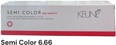 Keune Semi Permanente Kleuring Haarkleuring Haarverzorging Medium - 60ml - 06.66 Dark Intense Red Blonde/Dunkel Intensiv Rot Blond