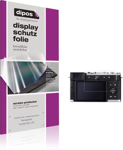dipos – 4x Beschermfolie geschikt voor Panasonic Lumix DC-L10 | Krasbestendige & heldere Screenprotector Ultra-Thin