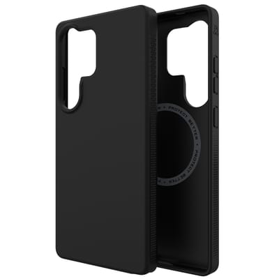 ZAGG Milan Snap Hoesje Geschikt voor Samsung Galaxy S25 Plus - Back Cover Compatibel met MagSafe / Qi2 - Gerecycled Materiaal - Grafeen - Zwart