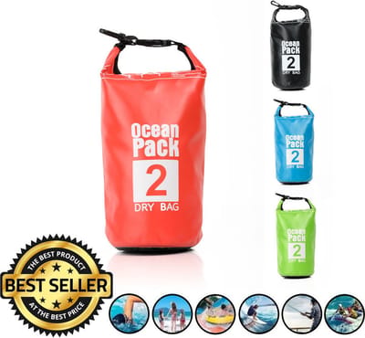 Waterdichte Tas - Dry bag - 2L - Ocean Pack - Dry Sack - Survival Outdoor Rugzak - Drybags - Boottas - Zeiltas - Rood